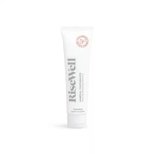 RiseWell Mineral Toothpaste - Hydroxyapatite Flavorless Toothpaste - Fluoride-Free, Whitening, Natural Remineralizing Toothpaste Free of SLS - Made by Dentist Toothpaste, 3.4 Oz