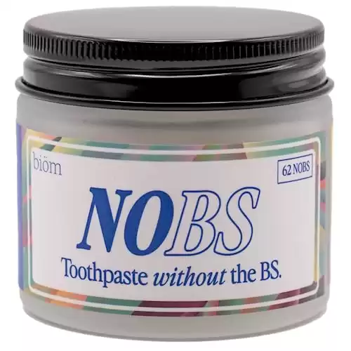 NOBS Toothpaste Tablets - Nano Hydroxyapatite, Flouride & Plastic Free, Eco & Travel Friendly - Remineralize with NHA (1 Month)