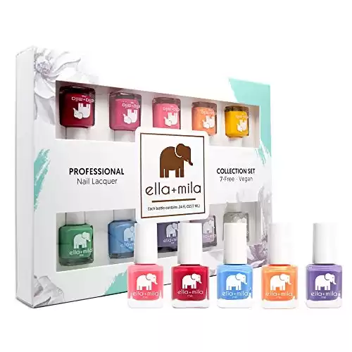 ella+mila Professional Nail Polish Set - Quick Dry Nail Polish 10 Pack