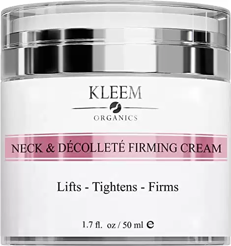 Neck Firming Cream with Peptides & Retinol - Anti Aging Skin Tightening Cream to Reduce Wrinkles, Neck Lines, Age Spots & Sagging Skin - Natural Firming Neck Cream for Smooth & Youthful Sk...