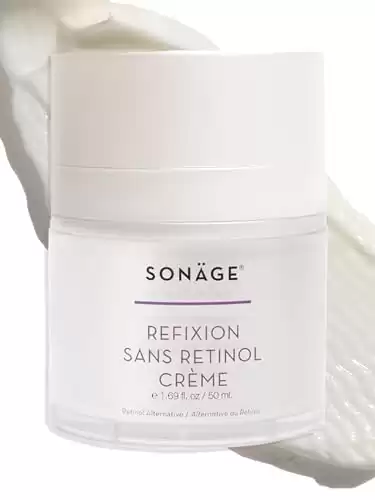 Sonage Refixion Sans Retinol Creme Anti-Aging Moisturizer With Bakuchiol | Effective Retinol Alternative Treatment | Reduces Appearance Of Fine Lines And Wrinkles | Fights Dark Spots and Discoloration