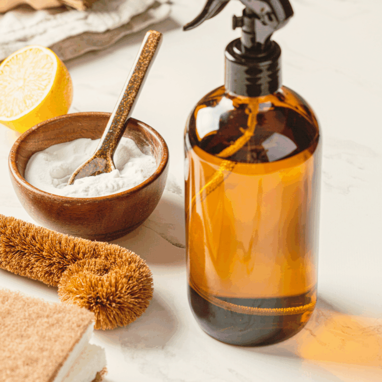 Bottle with natural cleaning solutions