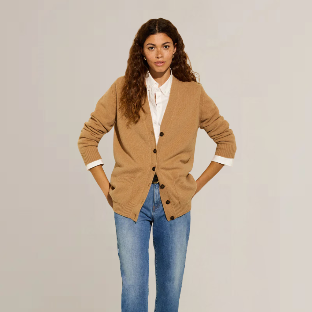 Women in a fall sweater