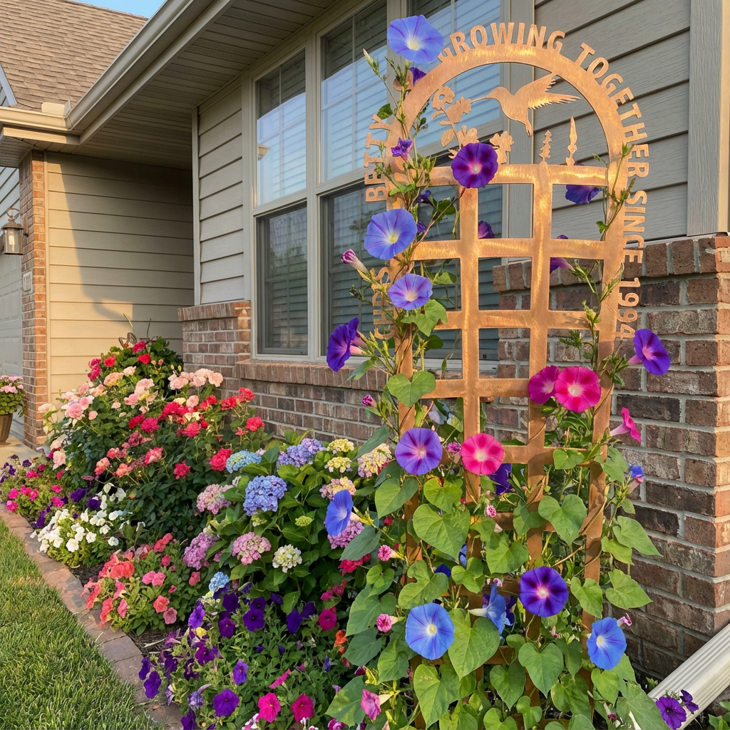 Valentines Day Gift Ideas Personalized Outdoor Garden Trellis