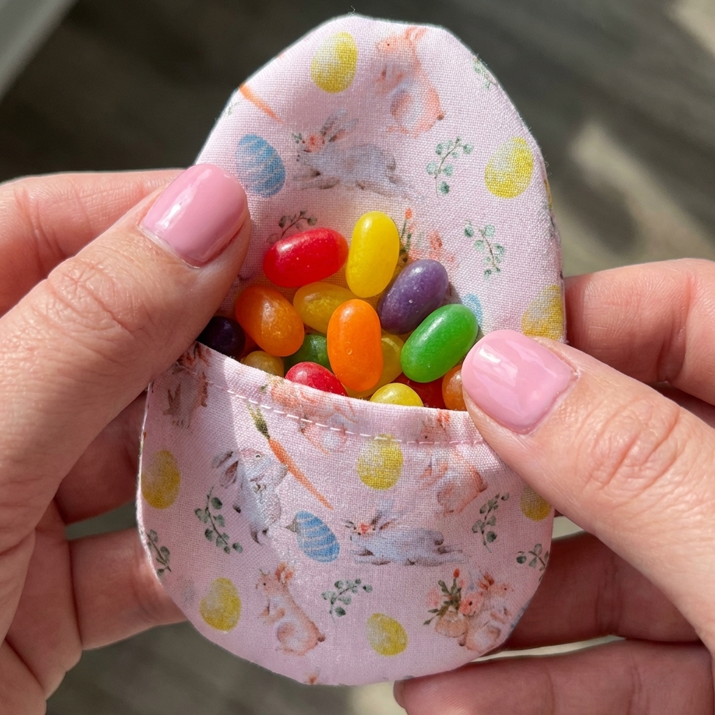 Easter Egg Ideas Fabric with jelly beans