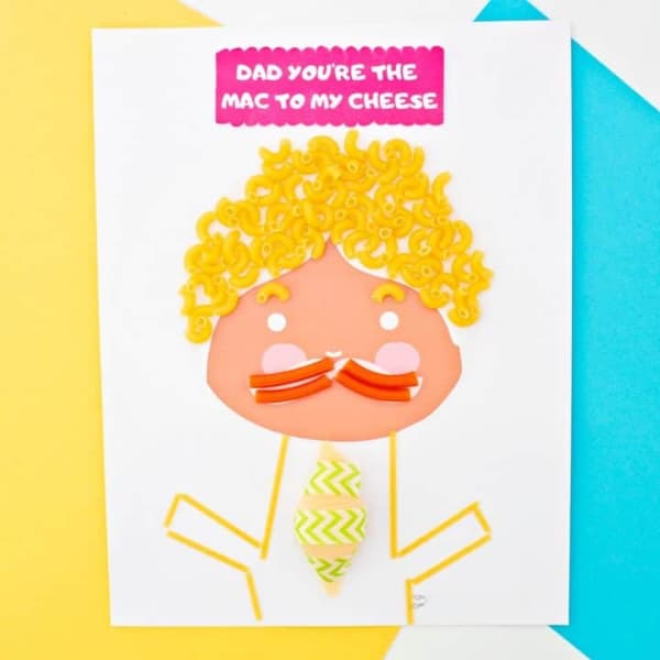 Father's Day crafts pasta dad