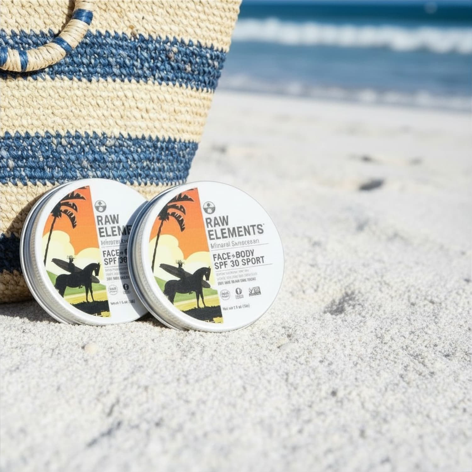 Raw Elements Face and Body SPF 30 Mineral Sunscreen Tin