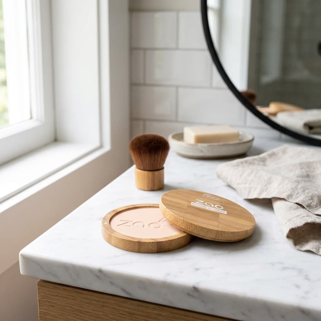 Zao Refillable Bamboo Compact Powder