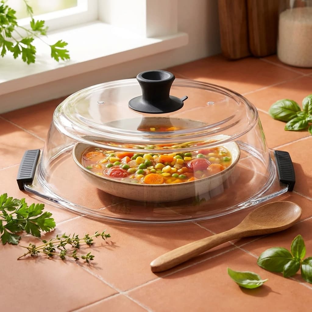 Bezrat tempered glass microwave cover