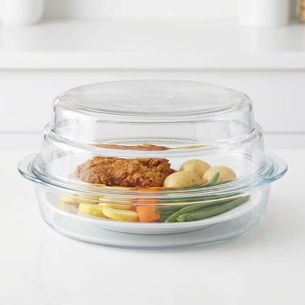 Cuchina Safe Cover n Cook borosilicate glass microwave cover