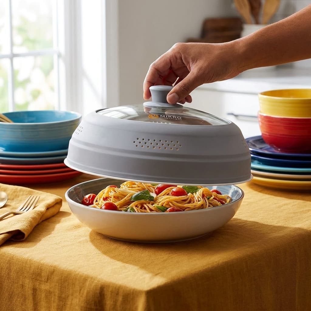 Mikro Innovations borosilicate glass microwave cover