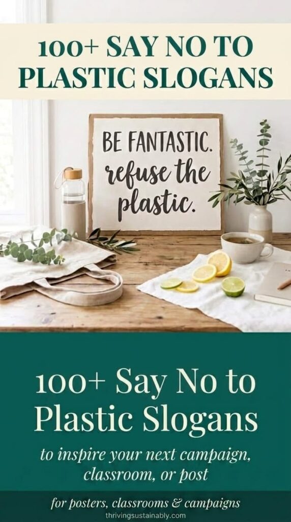 100+ powerful say no to plastic slogans for posters, school campaigns, and social media — free eco-friendly slogan ideas to inspire plastic-free living
