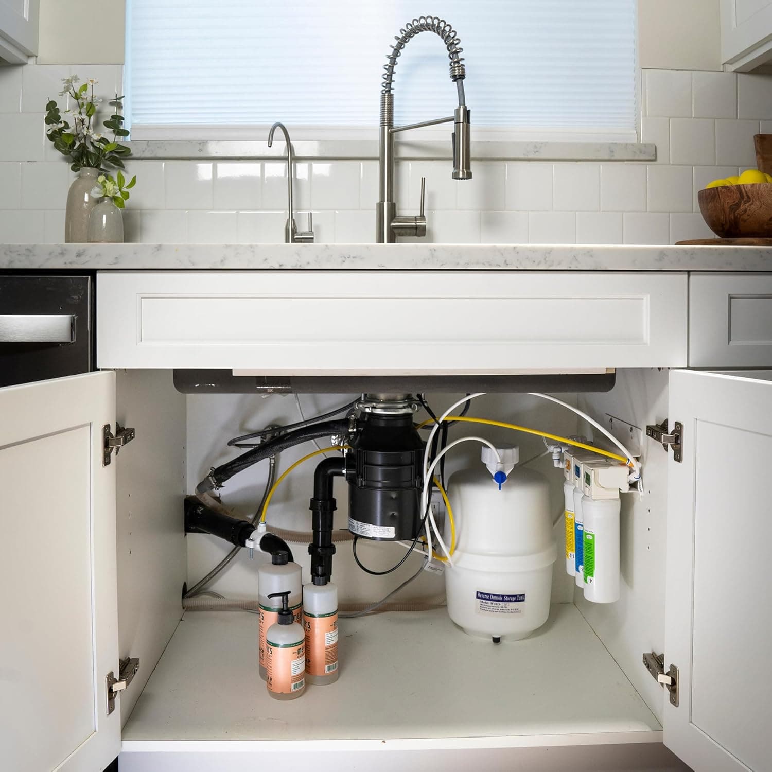 AquaTru under sink reverse osmosis system with dedicated faucet