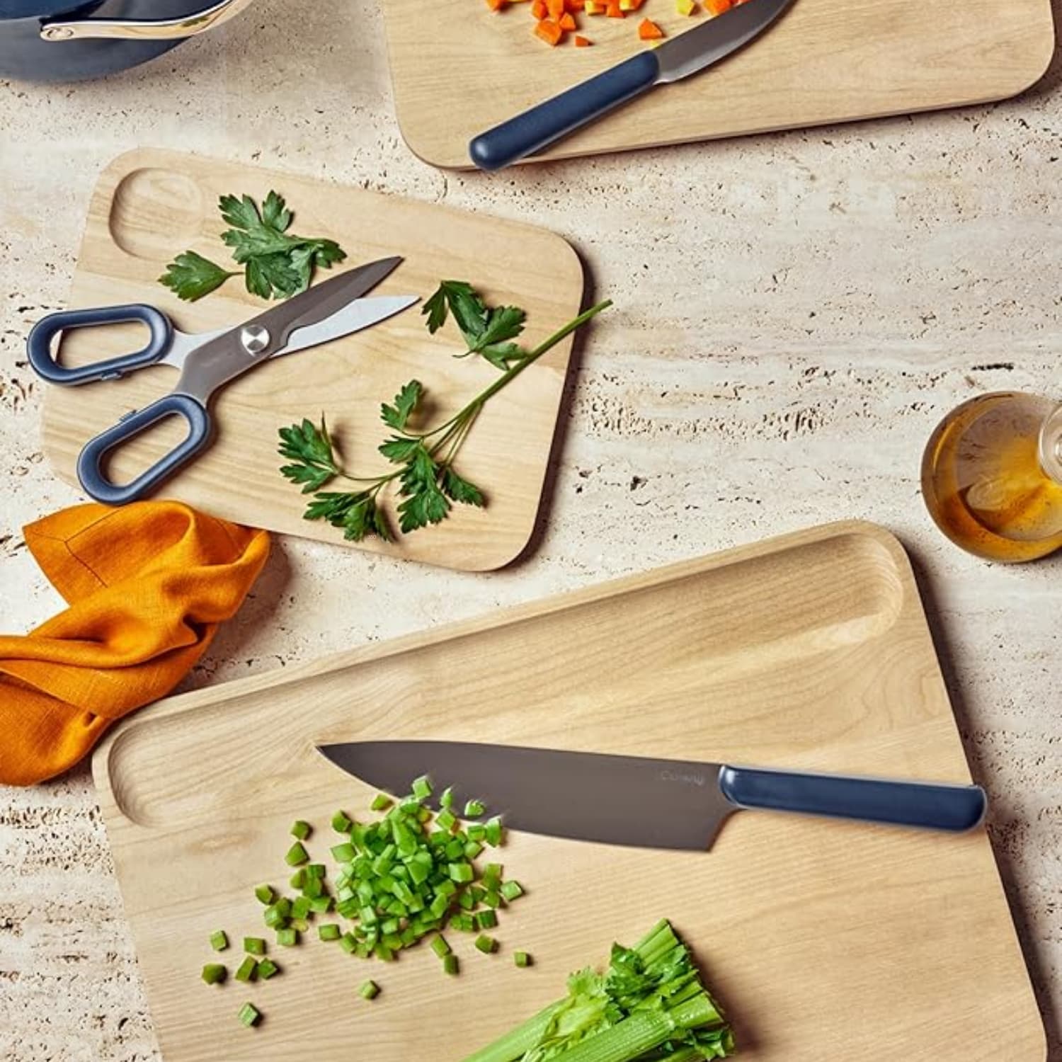 Caraway 4-piece FSC-certified birch non-toxic cutting board set