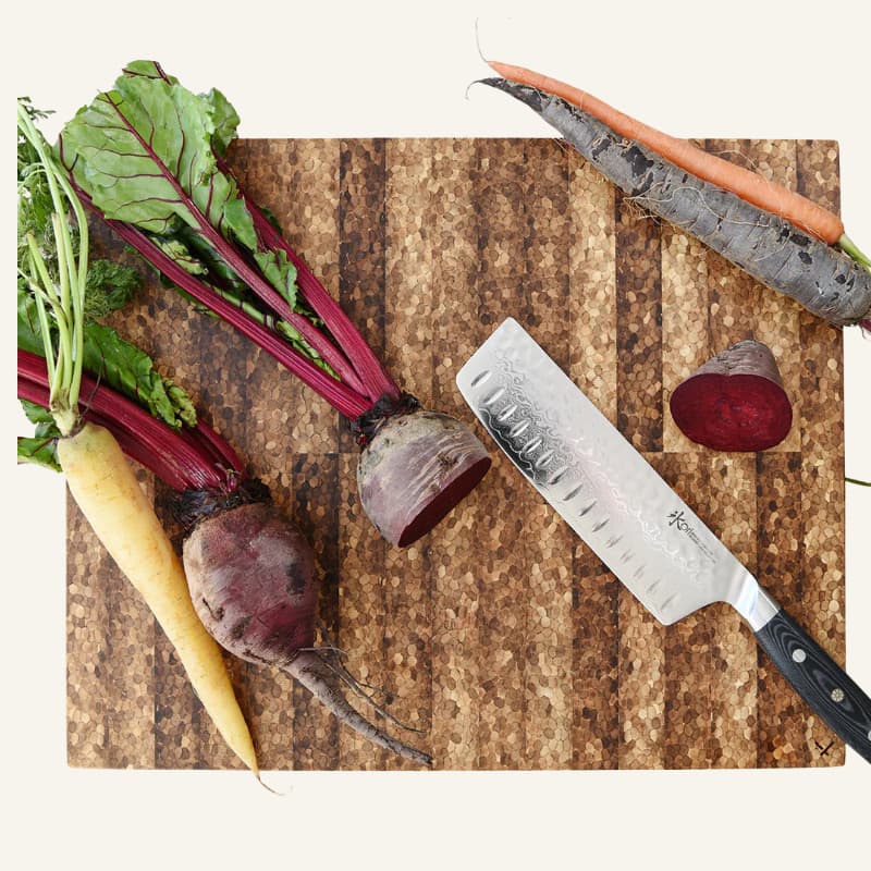 ChopValue recycled chopstick cutting board Certified B Corp carbon negative