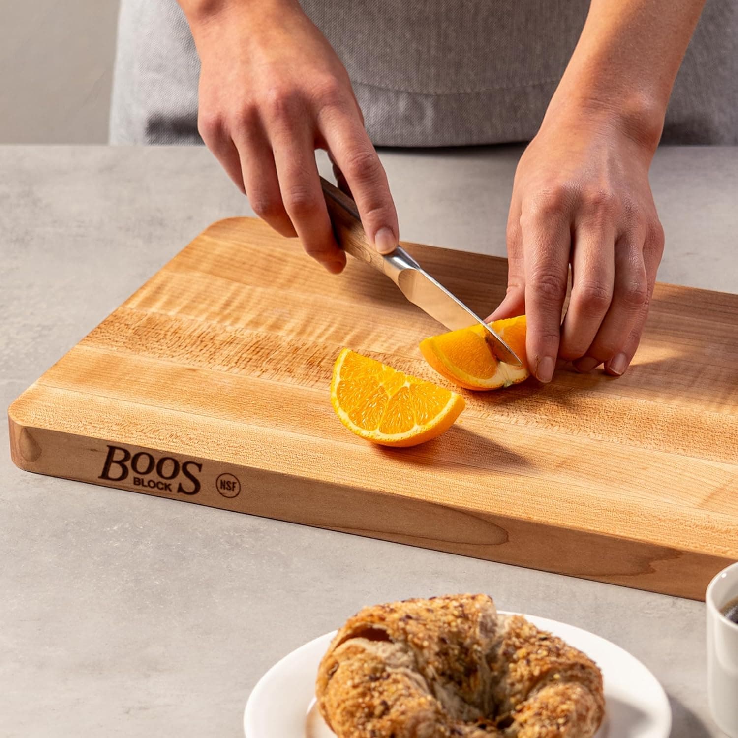 John Boos Chop-N-Slice maple non-toxic cutting board