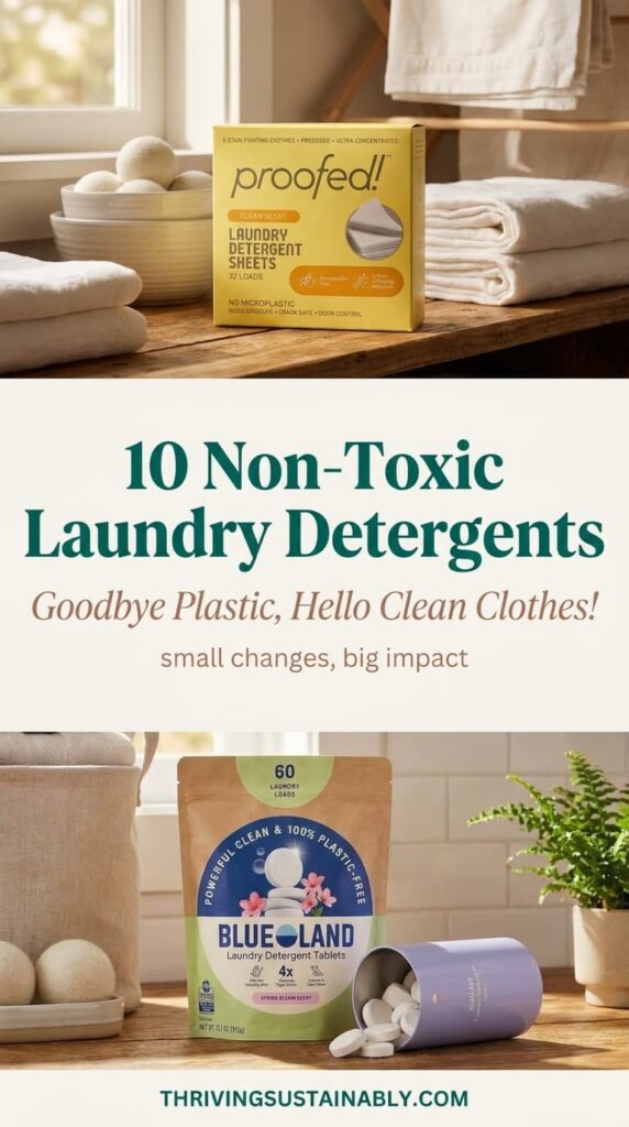 non toxic laundry detergent and plastic free