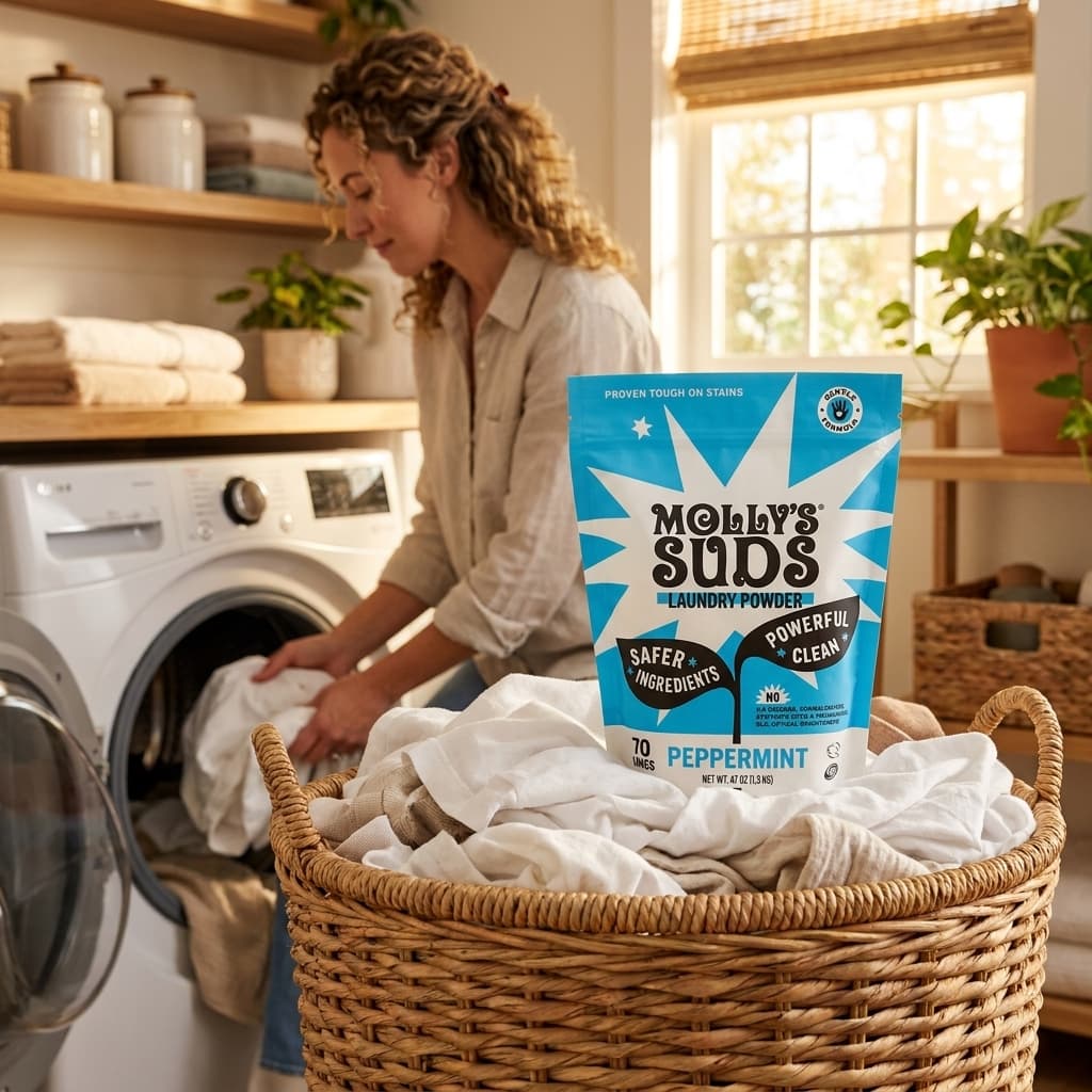 Molly's Suds non-toxic laundry detergent powder for sensitive skin