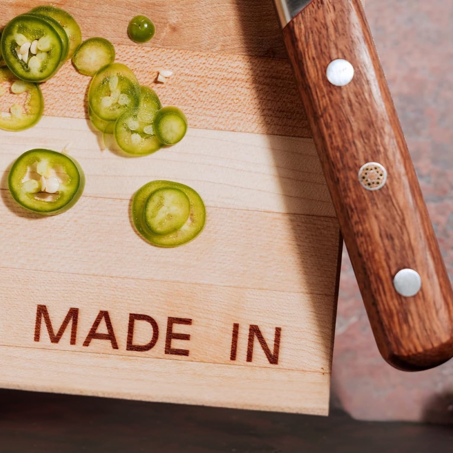 Made In Cookware maple wood Butcher Block non-toxic cutting board