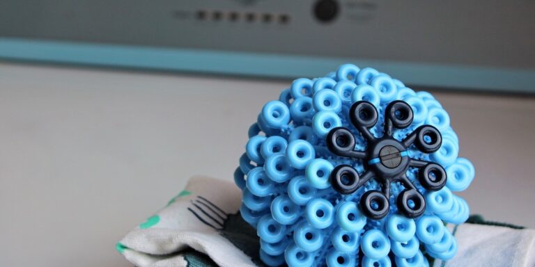 Cora Ball Microfiber catching laundry ball, made from 100% recycled and recyclable soft plastic