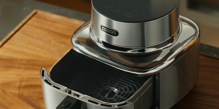 COSORI Iconic Stainless Steel 6.5 Qt Smart Air Fryer