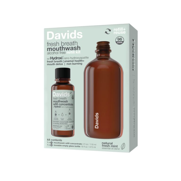 Davids Hydroxi Fresh Breath Mouthwash Refill Kit