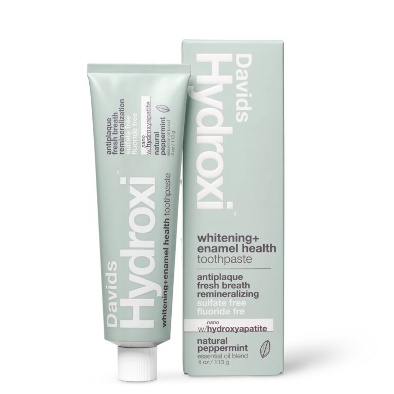 Davids Hydroxi Premium Toothpaste, Whitening + Enamel Health