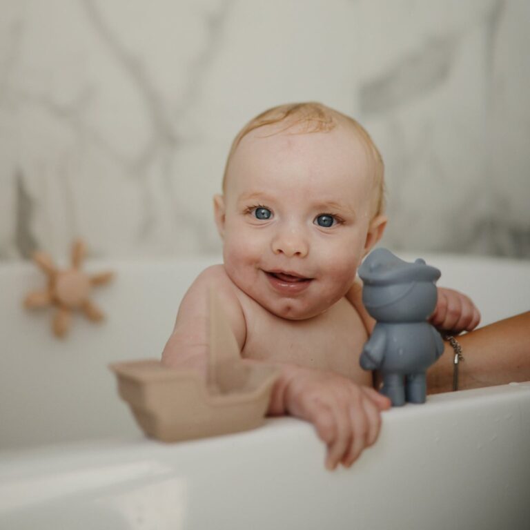 Mushie Silicone Bath Toys (Mold-Free Sets, Rinse Cup, Suction Builders)