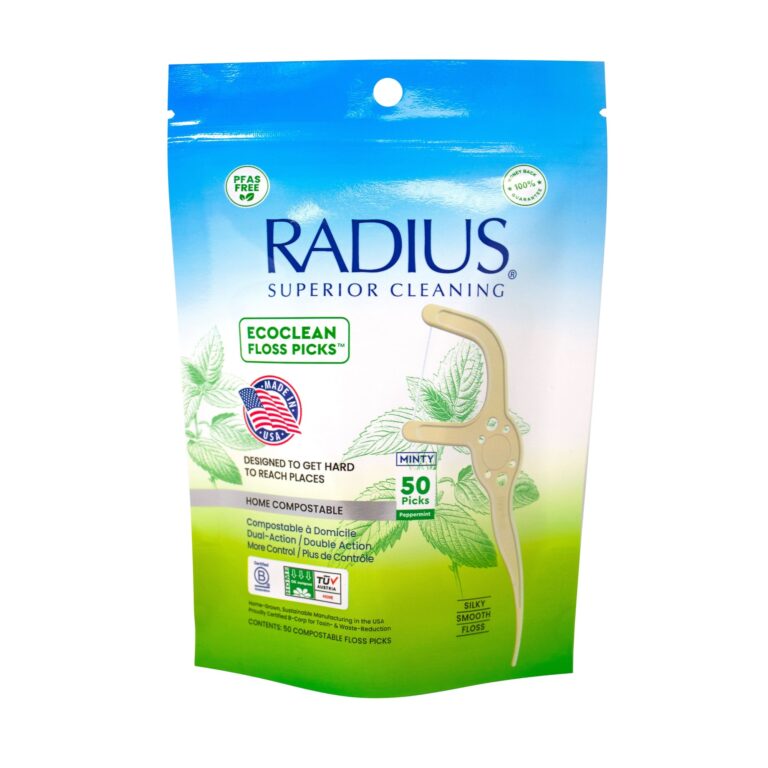 Radius EcoClean Floss Picks with Toothpick End