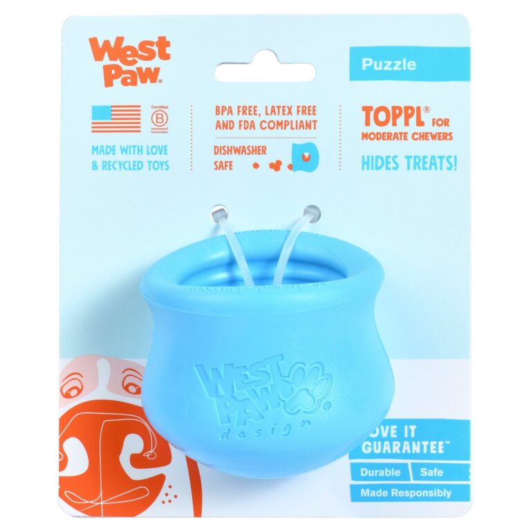 West Paw Toppl Treat Dispenser Dog Toy, Small