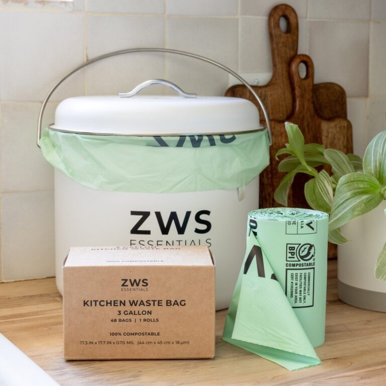 ZWS Essentials 3 Gallon Compost Bin Bags, 48 Pack