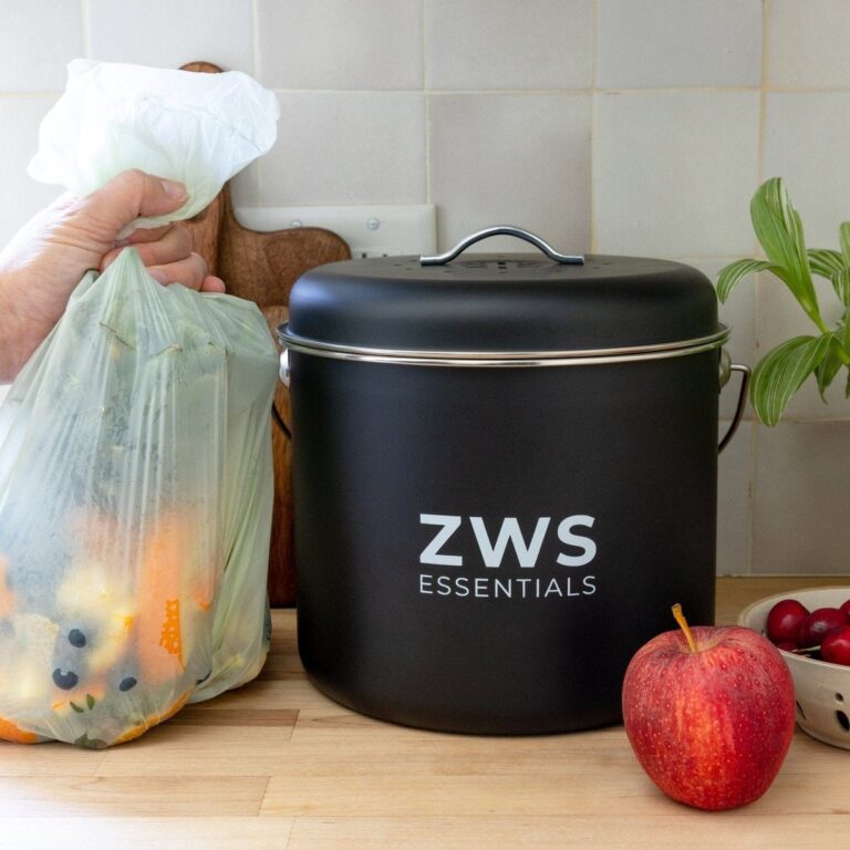 ZWS Essentials Countertop Compost Bin Kit, Stainless