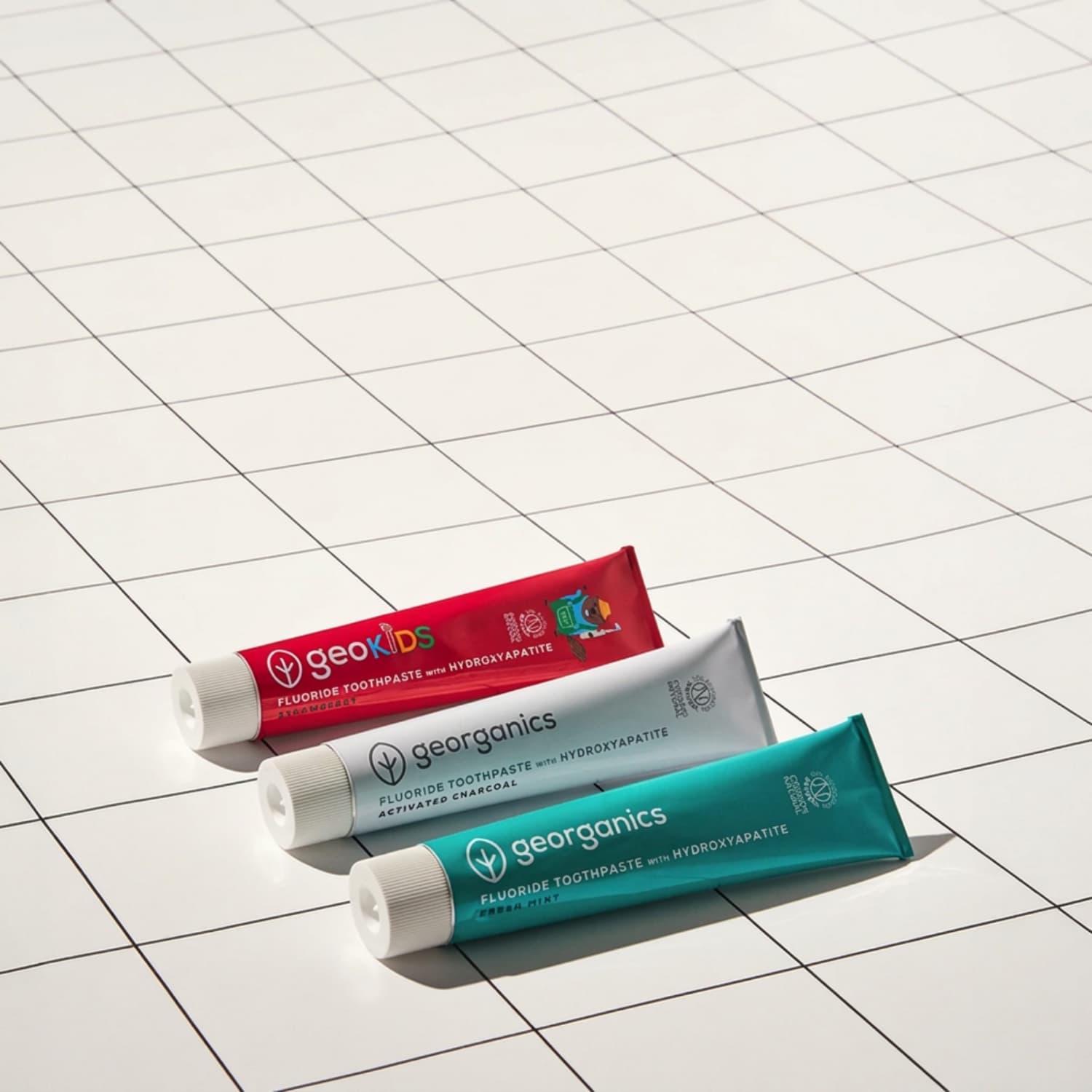 Georganics hydroxyapatite toothpaste in a recycled aluminium tube
