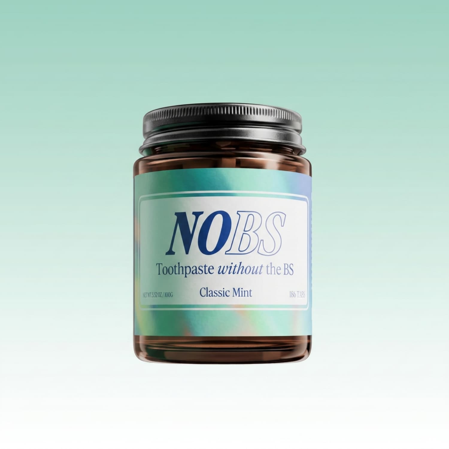 NOBS nano-hydroxyapatite toothpaste tablets