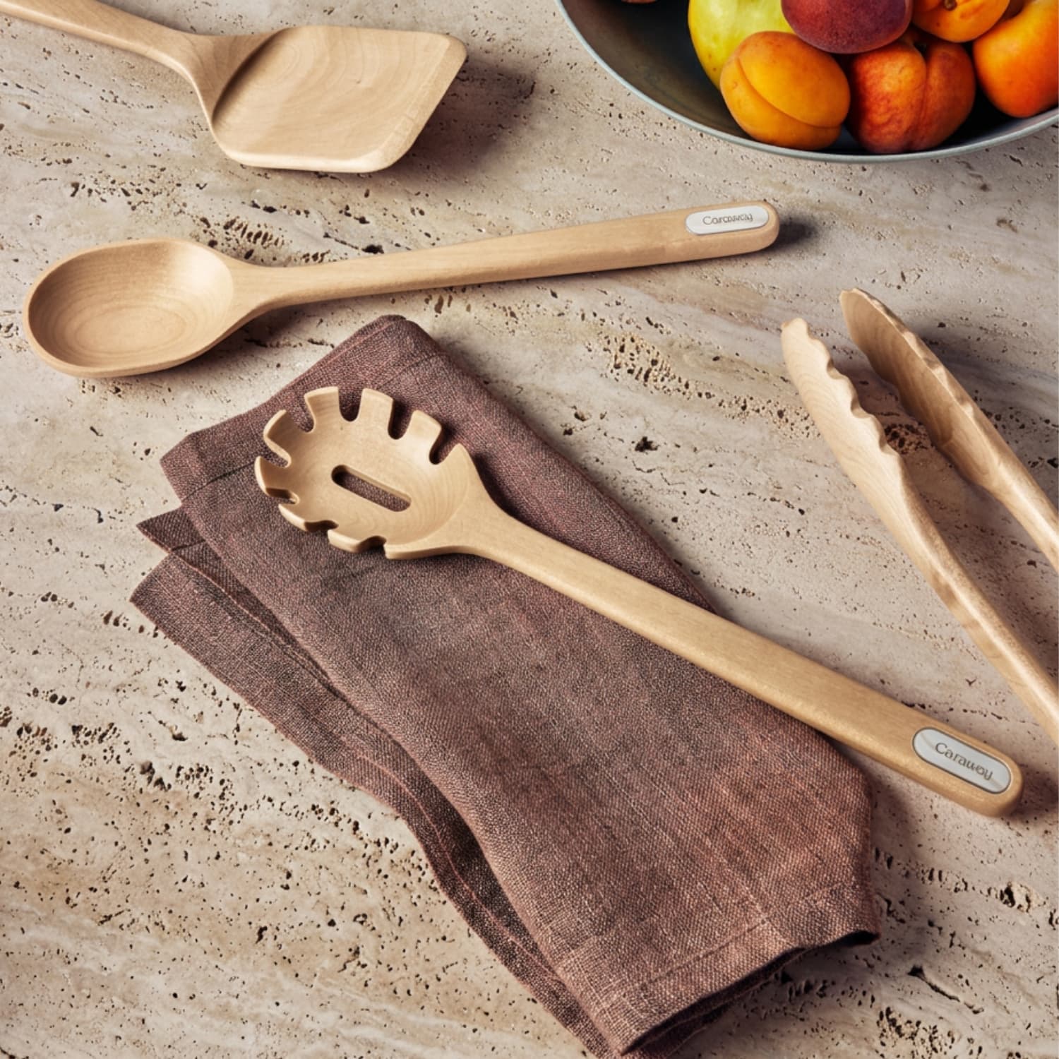 Caraway 5-piece FSC birch wooden utensil set