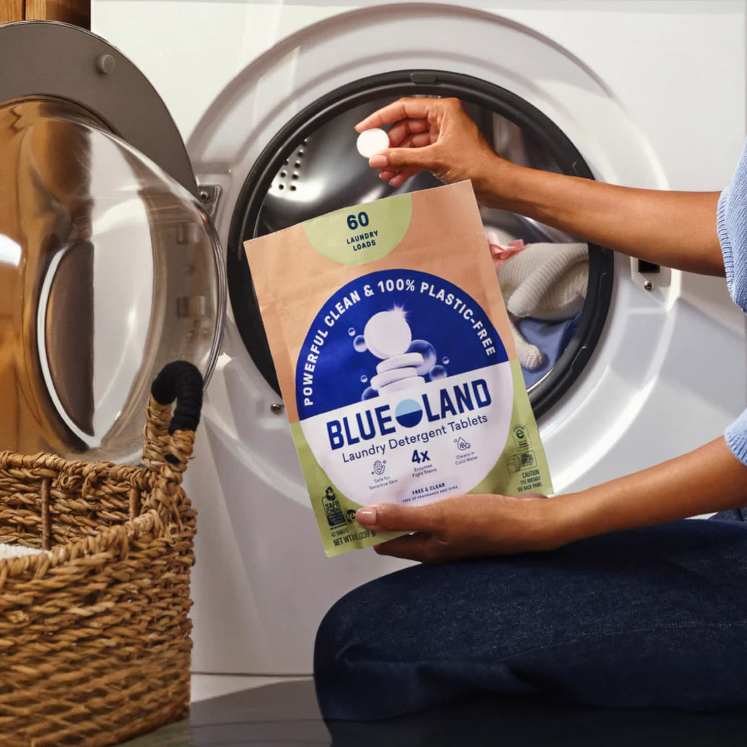 Blueland plastic-free laundry detergent tablets