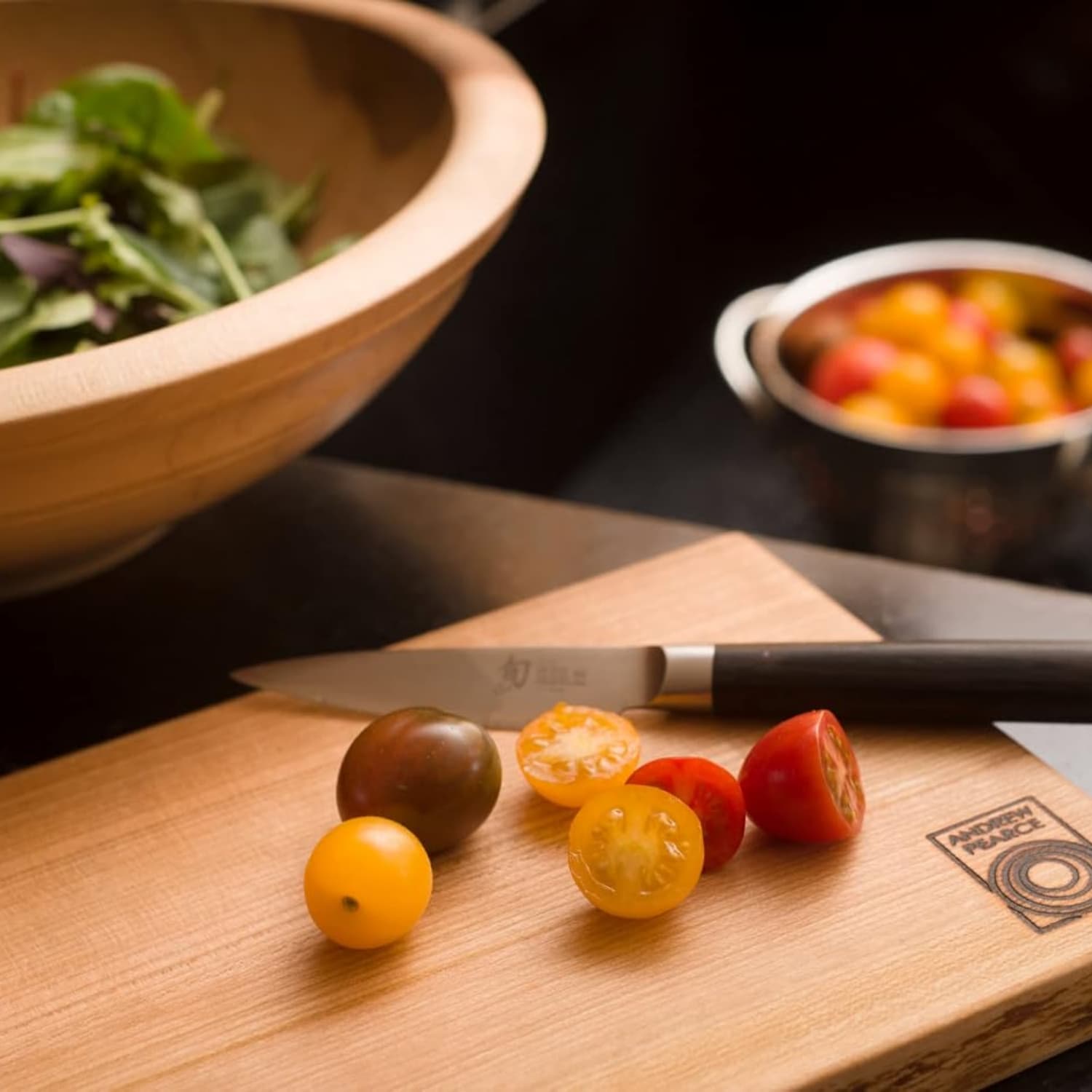 Andrew Pearce live edge cherry or walnut non-toxic cutting board