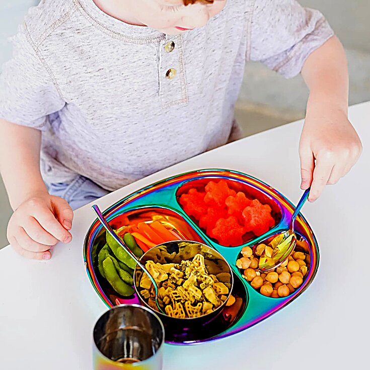 Ahimsa Utensil Set, Stainless Steel Fork and Spoon