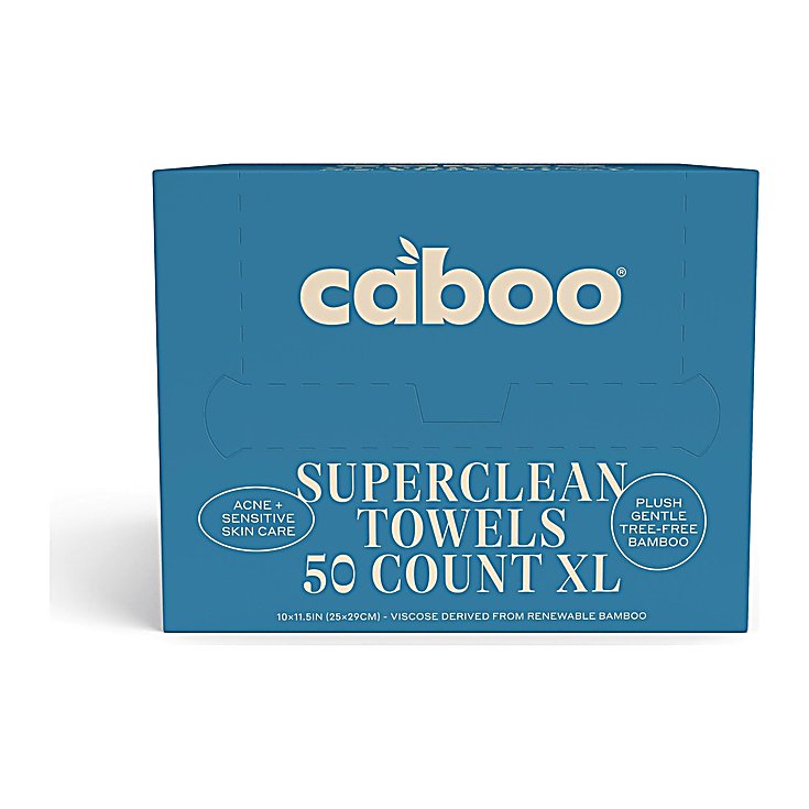 Caboo Superclean Disposable Face & Body Towels