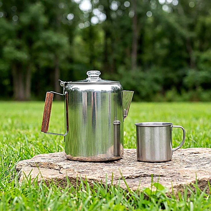 COLETTI Bozeman Stainless Steel Percolator, 9 Cup