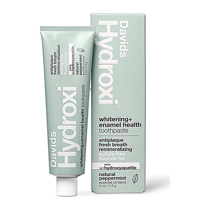 Davids Hydroxi Premium Toothpaste, Whitening + Enamel Health