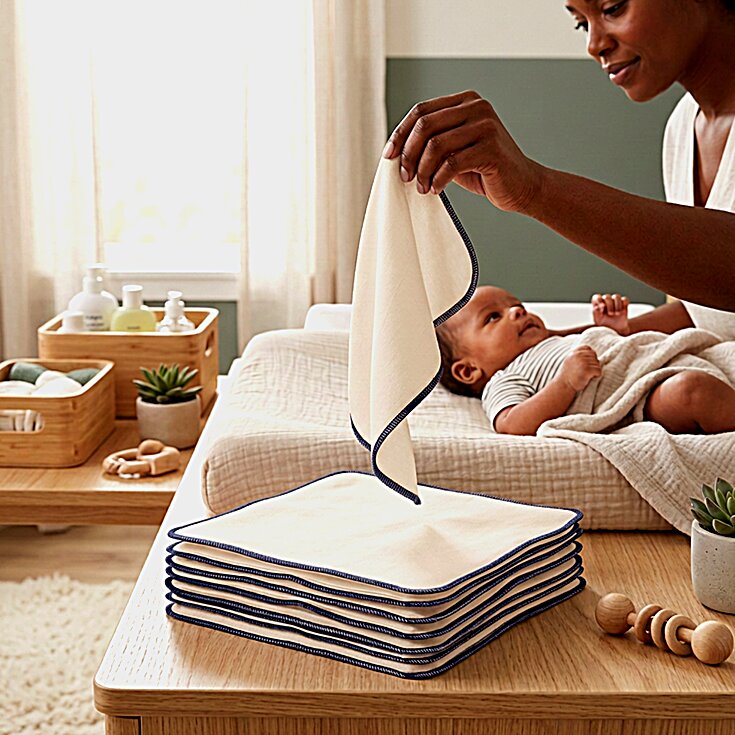 Esembly Wipe Ups Reusable Cloth Wipes (12 Pack)