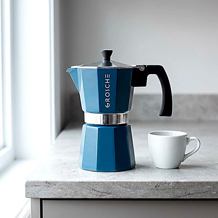 GROSCHE Milano Stovetop Espresso Maker (Moka Pot)
