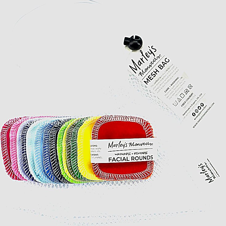 Marley's Monsters Reusable Cotton Facial Rounds