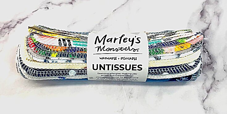 Marley's Monsters UNtissues Reusable Cotton Hankies