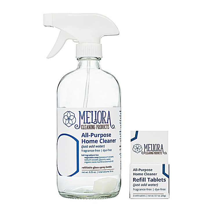 Meliora All-Purpose Home Cleaner, Glass Bottle Kit