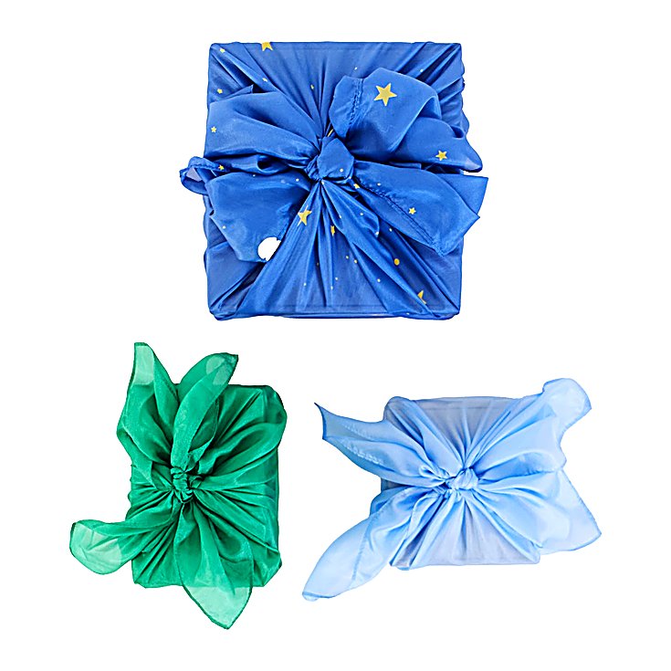 Sarah's Silks Reusable Gift Wrap Furoshiki Set