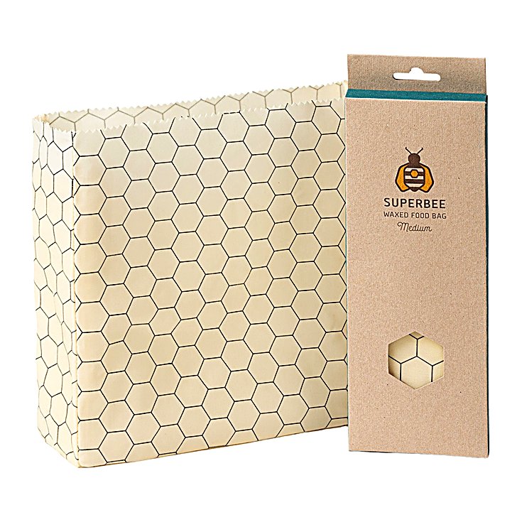 SuperBee Waxed Food Bag, Medium