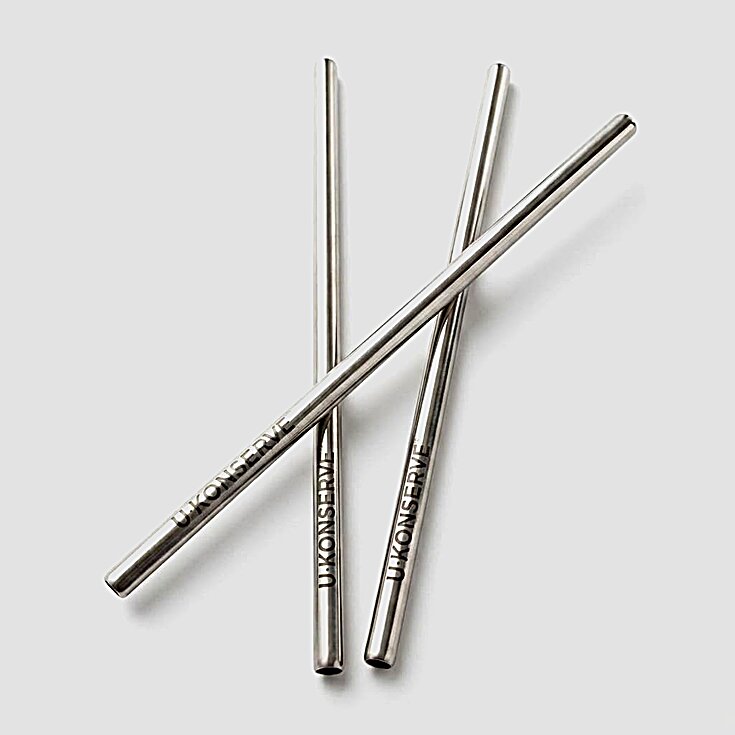 U-Konserve Stainless Steel Straws with Straw Brush