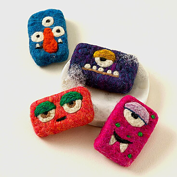 Uncommon Goods Mystery Monster Felted Soap